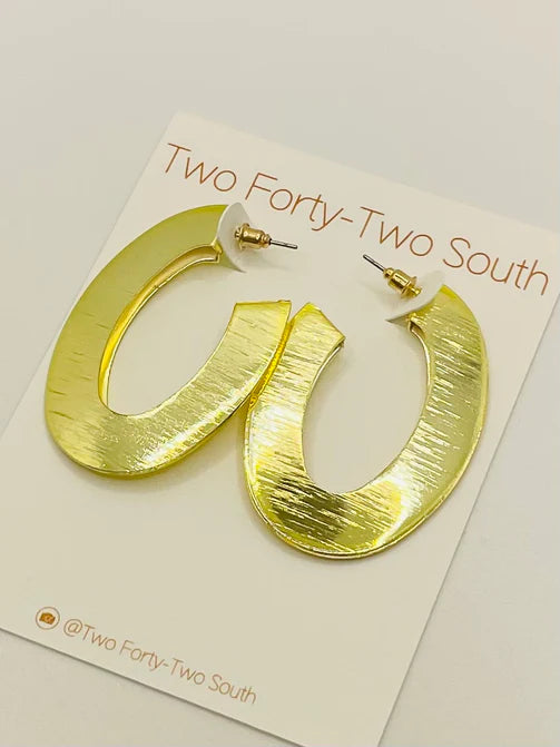 Brushed Line Hoop