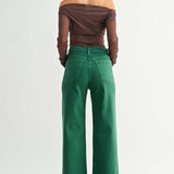 Green Patch Pocket Jeans