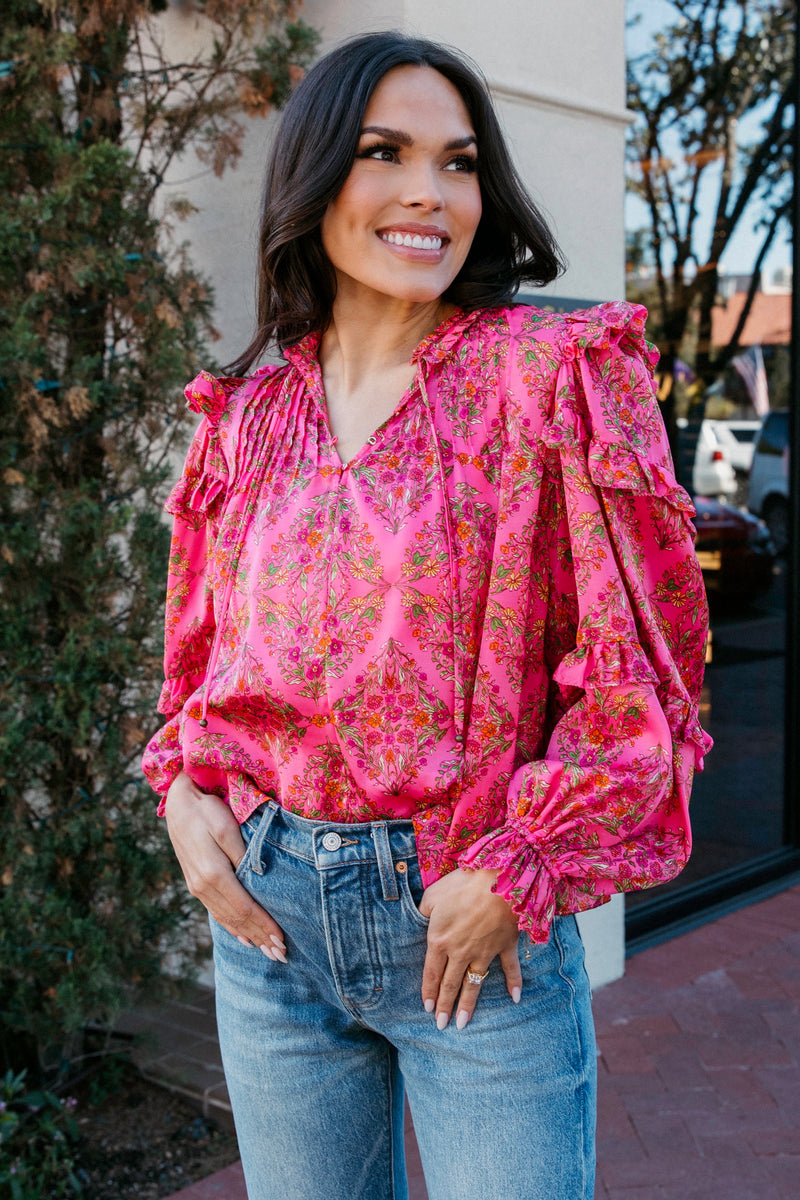 Pink Satin Top