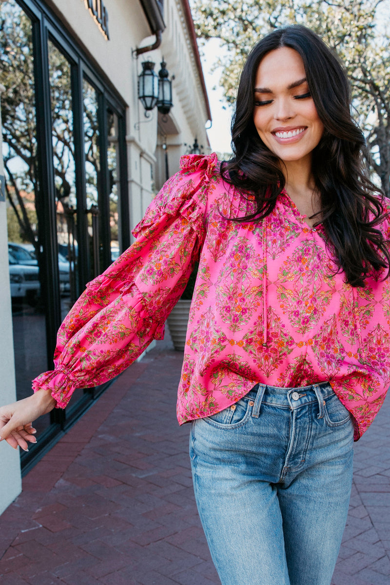 Pink Satin Top