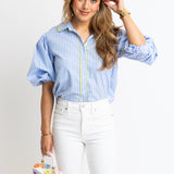Stripe Ric Rac Top
