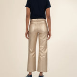 Charlotte Coated Denim | Gold