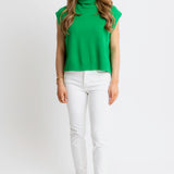 Green Hi Lo Sweater