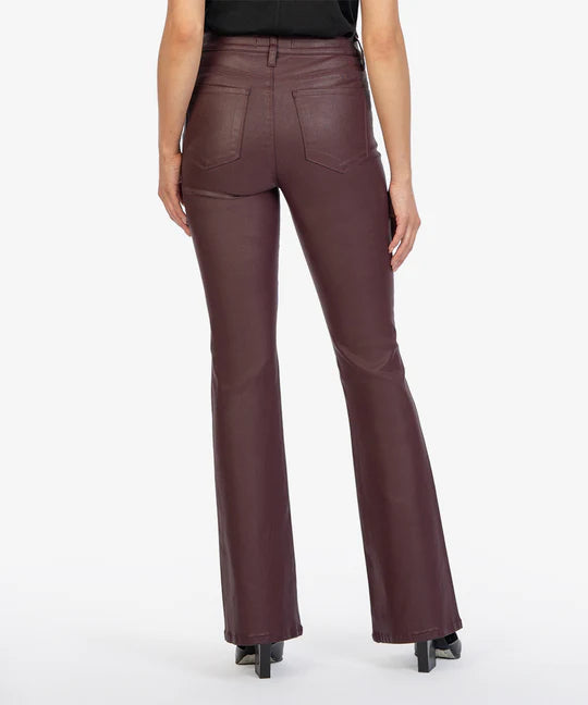 Ana Coated Denim | Bordeaux