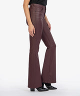 Ana Coated Denim | Bordeaux