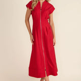 Rosalie Dress | Crimson