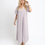 Amanda Maxi | Brown Stripe