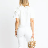 Ivory Denim Top