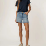 Jane Long Shorts | Medium Wash
