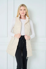 Quilted Vest | Bone