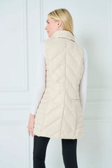 Quilted Vest | Bone