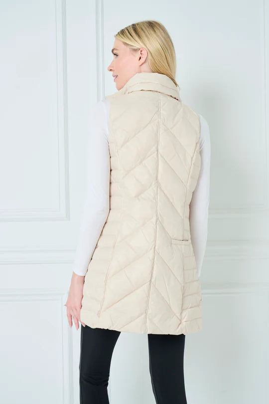 Quilted Vest | Bone