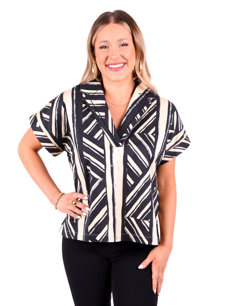 Rhett Top | Plaid Noir