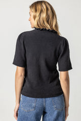 Mock Neck Sweater | Black