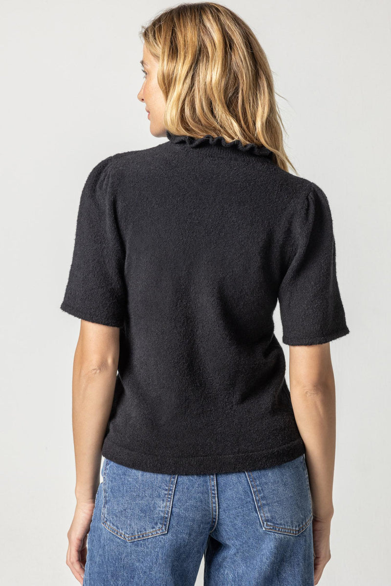 Mock Neck Sweater | Black