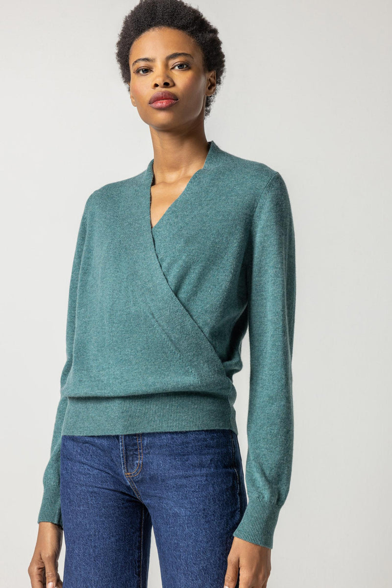 Deep Sea Wrap Sweater