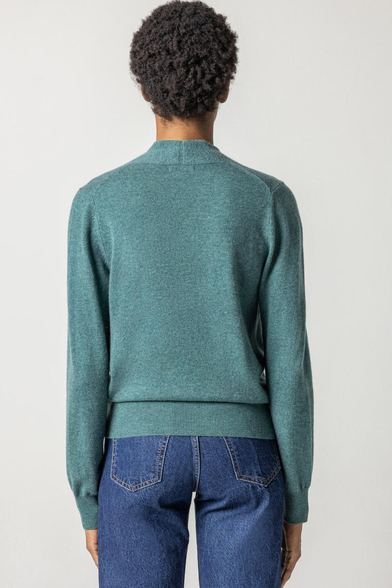 Deep Sea Wrap Sweater