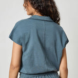 Elastic Hem Polo | Dusk