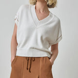 Wedge Sweater | White