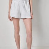 White Terry Shorts