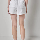 White Terry Shorts
