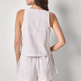 Sleeveless Zip Top