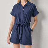 Navy Romper