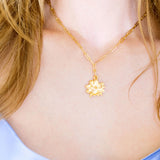 Magnolia Paperclip Necklace