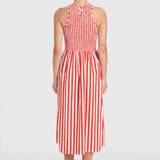 Stroll Dress | Red Stripes