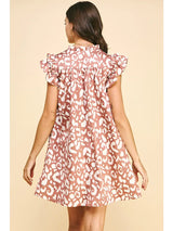 Camel Animal Print Dress