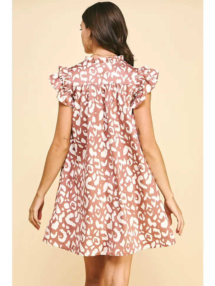 Camel Animal Print Dress