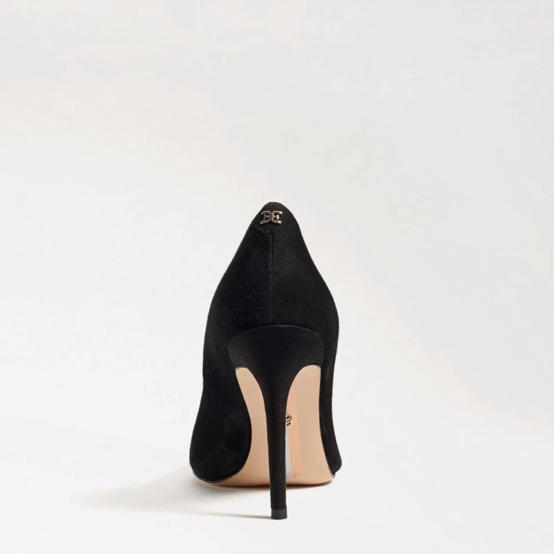 Hazel Pointed Toe Pump | Black Suede