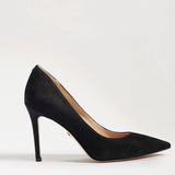 Hazel Pointed Toe Pump | Black Suede