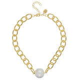 Center Cotton Pearl Necklace
