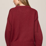 Red Dahlia Sweater