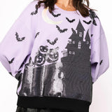 Halloween House Sweatshirt | Lavender