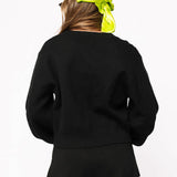 Black Rainbow Skeleton Cardigan