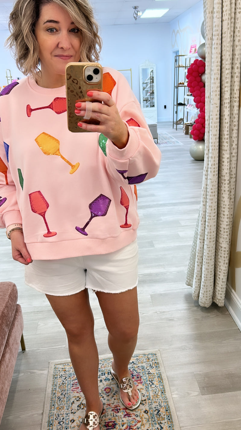 Wine Glass Sweatshirt