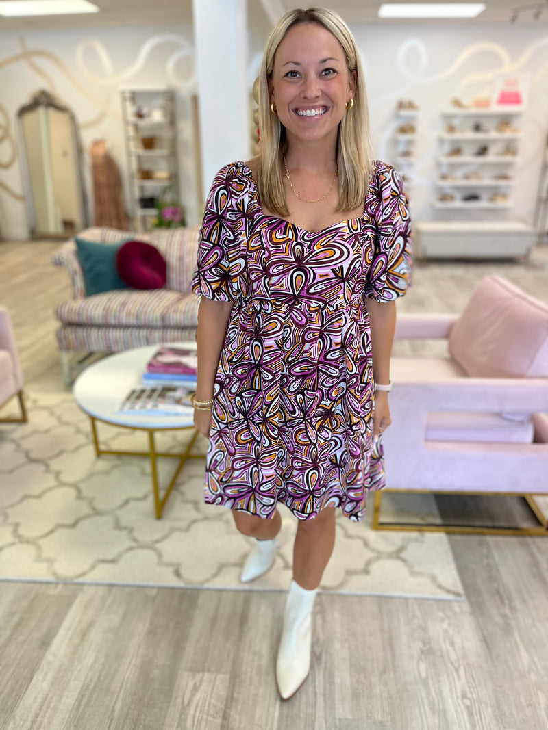 Purple Swirl Dress