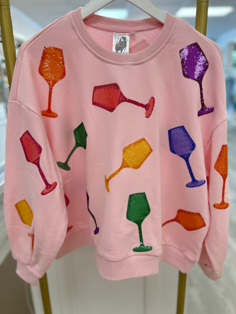 Wine Glass Sweatshirt