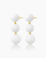 Iris Earrings| white