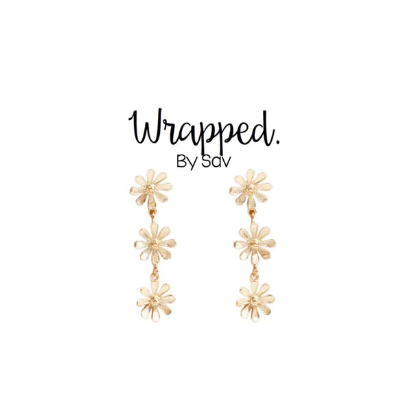 Flower Drop Studs