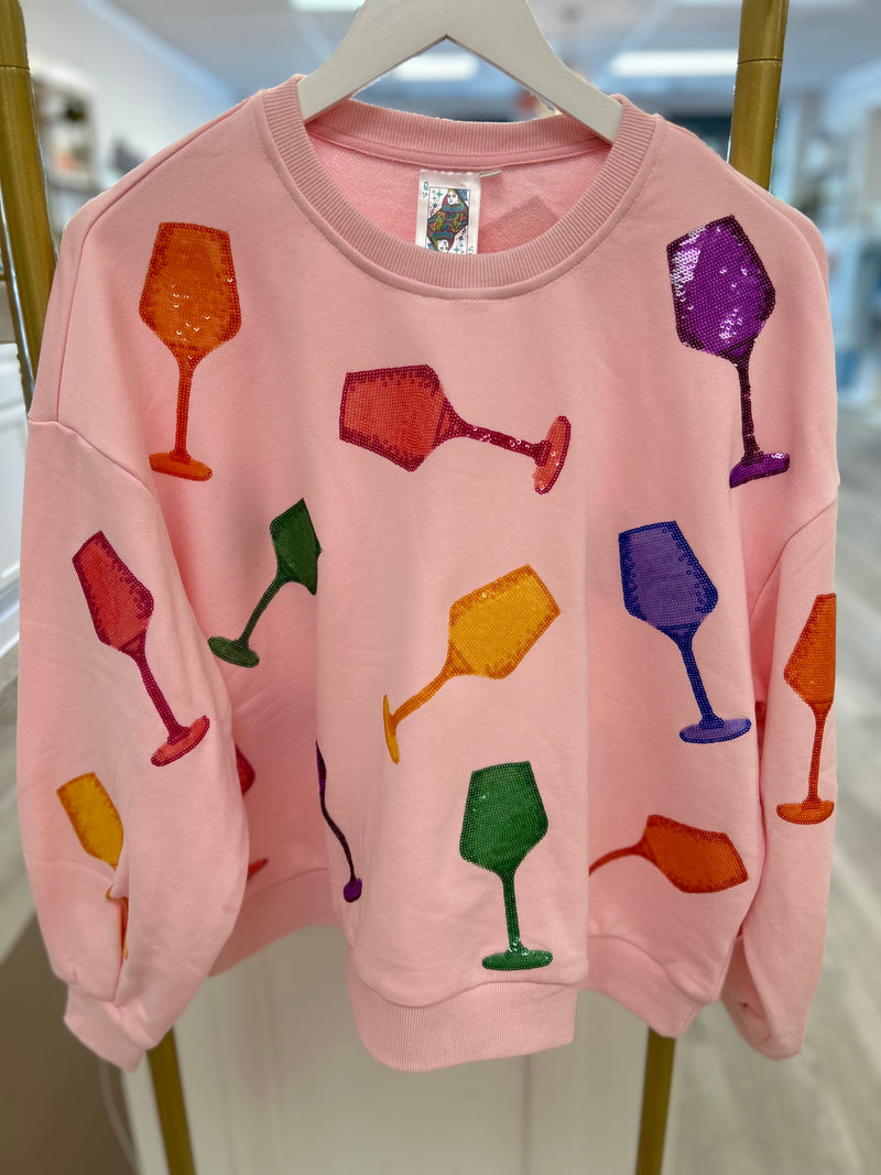 Wine Glass Sweatshirt