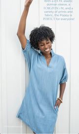 Poppy Dress | Denim Chambray