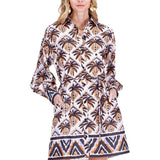 Diamond Palm Shirtdress