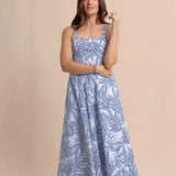 Blue Palms Dress