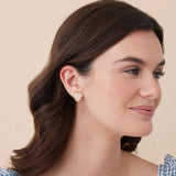 Mother of Pearl Heart Studs