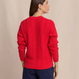 Saige Sweater | Grenadine Red