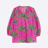 Mabel Pink Palm Shirt