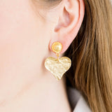 Heart Drop Earring